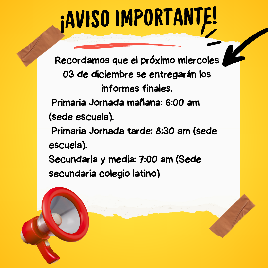 INFORMACIÓN IMPORTANTE